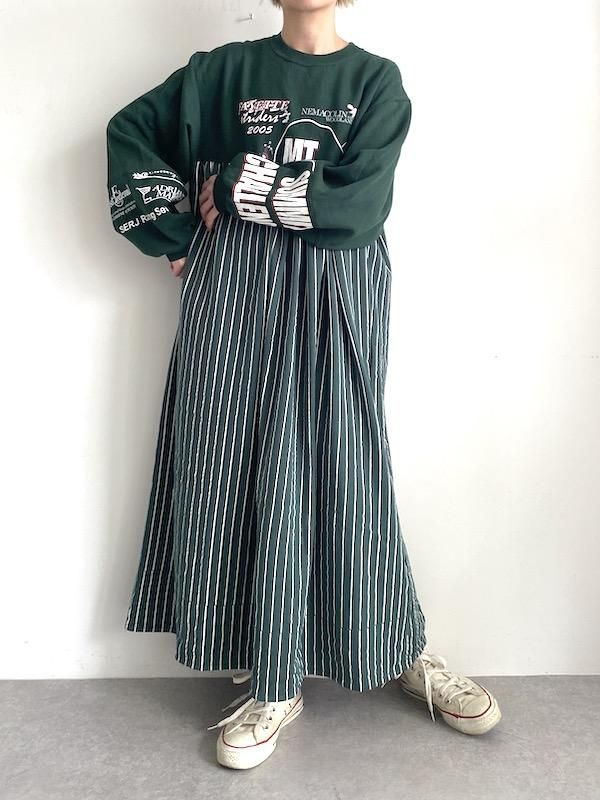 エスキ　リメイク　eski ロングワンピース エスキ リメイク eski ロングワンピース