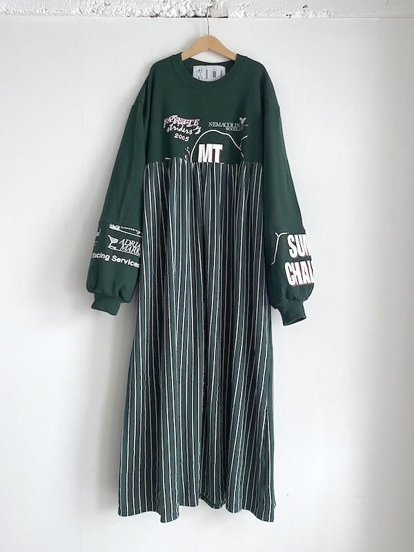 Remake long sweat dress / リメイクスウェットロングワンピース