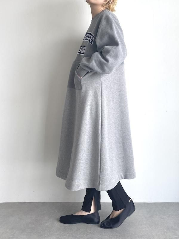 Remake long flare sweat dress / リメイクフレアスウェット