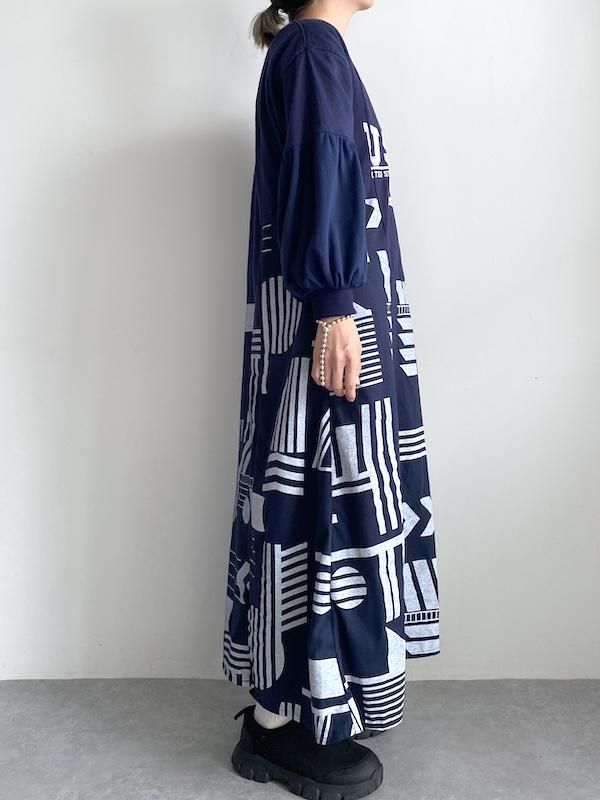 Remake switching dress / リメイク 切り替えワンピース