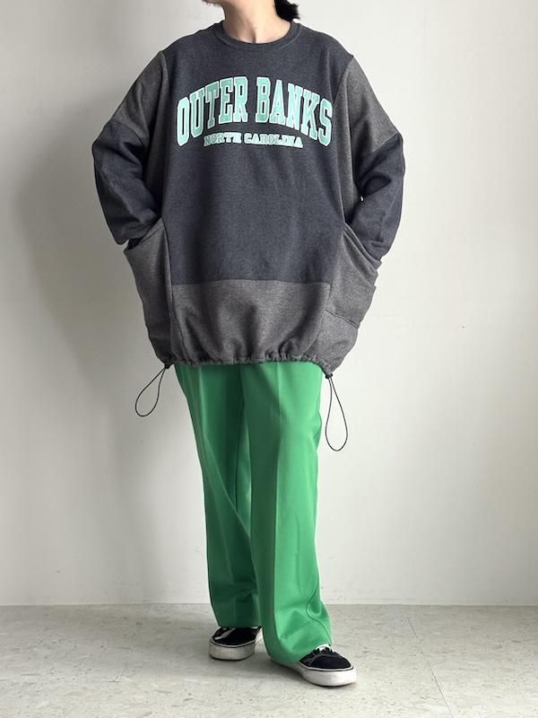 Remake   drawstring sweat widetops  / ᥤ դ磻ɥå (D.GY/MT)