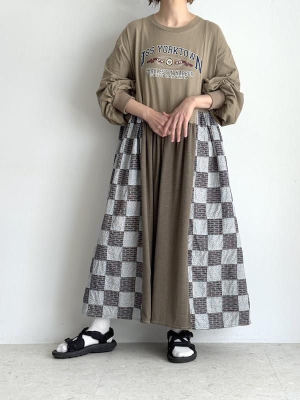 Remake  switching dress   / ᥤ ڤؤԡ(KA/FLOWER CHECK)