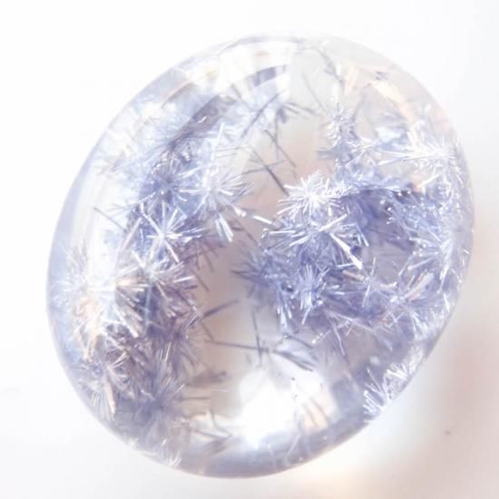 天然石ルース デュモルチェライトインクォーツ 48.4ct 24×20.5 天然石ルース デュモルチェライトインクォーツ 48.4ct 24×20.5