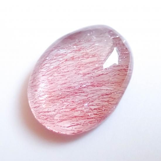 17 ゲーサイトインクォーツ 約13x10x4mm - IRODORI STONE