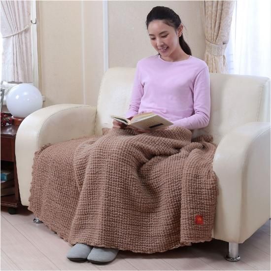 キャメルブランケット キャンペーン】キャメル&オーガニックコットン ワッフルケット