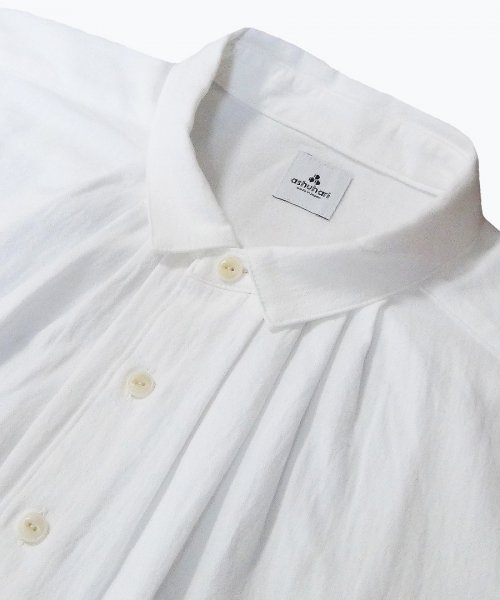 small collar tuck shirt ( ashuhari )