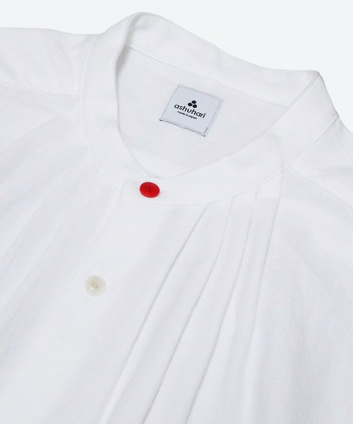 <img class='new_mark_img1' src='https://img.shop-pro.jp/img/new/icons59.gif' style='border:none;display:inline;margin:0px;padding:0px;width:auto;' />RED BUTTON band collar tuck shirt  ( ashuhari )