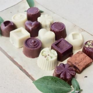 白砂糖不使用♪オーガニックビター&ホワイトチョコ&生チョコセット<15個>