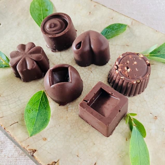 オーガニックビターチョコ詰合わせ<6個>白砂糖不使用♪