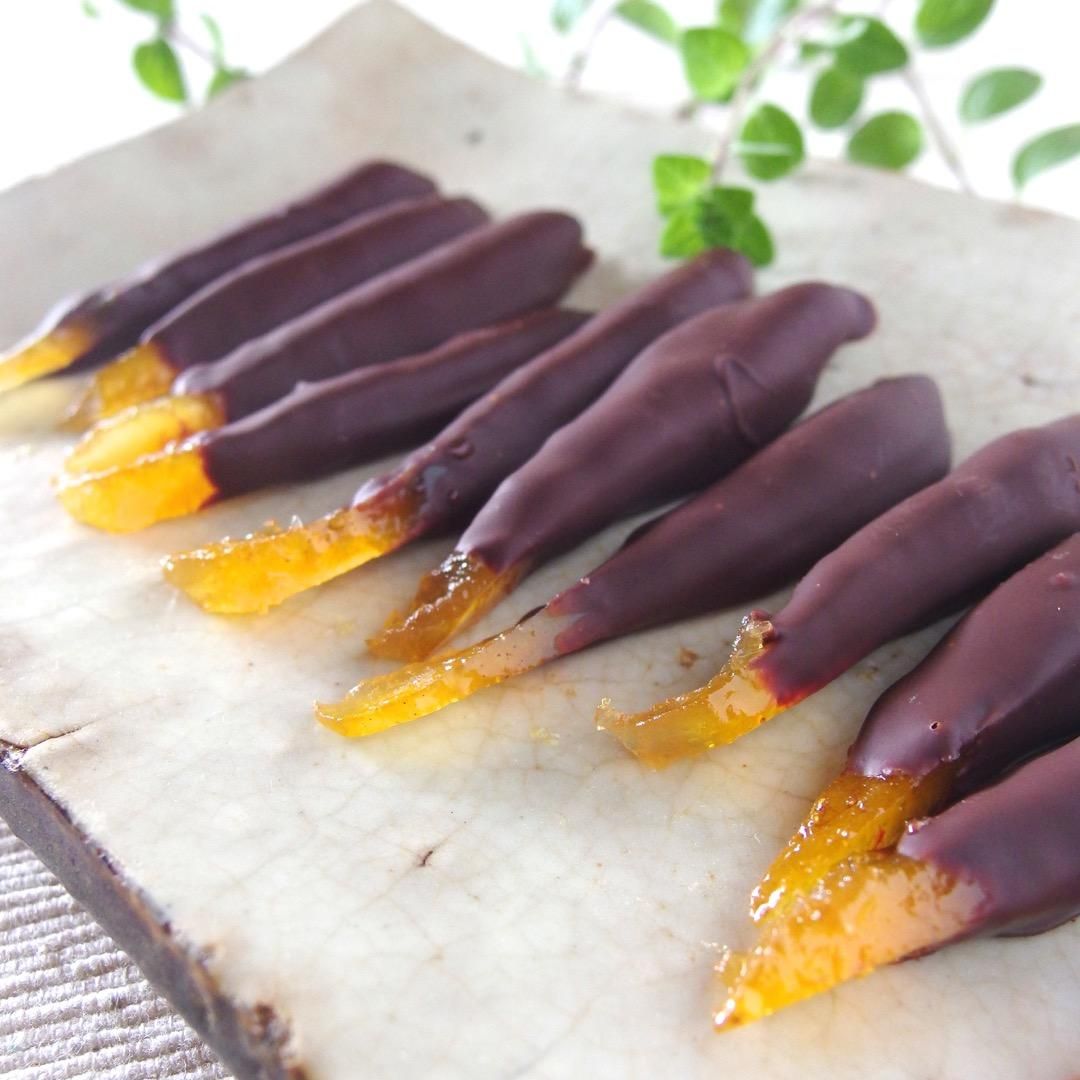 白砂糖不使用 オーガニックチョコ100 使用 日向夏 オレンジ ピールチョコ １袋50g イタリアン自然食品の店 クッチーナ リナルド
