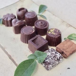 白砂糖不使用オーガニックビターチョコ&生チョコ詰合わせ<10個>