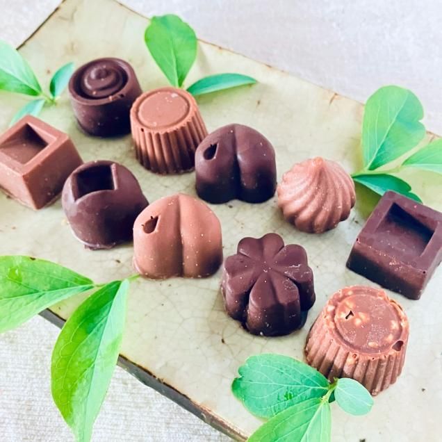 オーガニックビター&ミルクチョコセット<10種類>白砂糖不使用♪