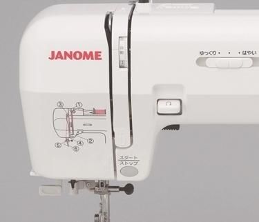 ジャノメ　電子ミシン本体　7515　フットコントローラー(未使用)付属 ジャノメ 電子ミシン本体 7515 フットコントローラー(未使用)付属