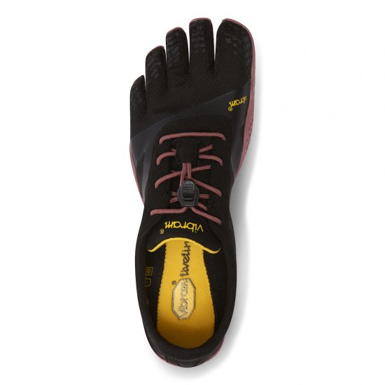 ビブラム ファイブフィンガーズ KSO  EVO(色：ブラック/ローズ)｜フィットネス/トレーニング向けの女性用モデル。利用場所はジム/スタジオ/フィットネス/ヨガなどにオススメです。｜free  foot