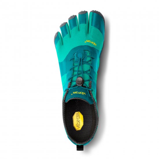 ビブラム ファイブフィンガーズ  V-ALPHA(色：ティール/ブルー)｜トレッキング/ハイキング/ウォーキング向けの女性用モデル。利用場所は山/アウトドア/ロード/公園などオールラウンドで利用できるオススメの1足です。｜free  foot