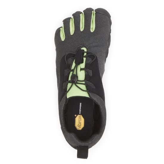 Vibram V-Run Retro ブラック/グリーン 39 V-Run Retro Men's Black / Green / Black | Man | Vibram