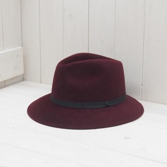 スーパベロアフェルト 中折れハット