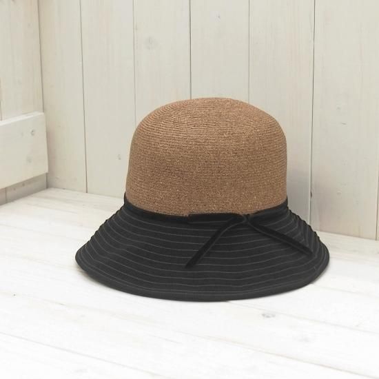 ItalianHatCompany グログランリボンクロッシェ ペーパーブレードxコットングログランリボン ソフトコンビ