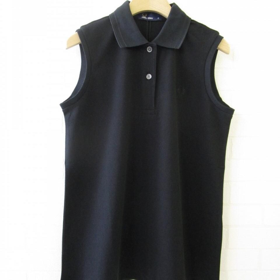 FRED PERRY ノースリーブポロシャツ ネイビー FRED PERRY - ノースリーブポロシャツ - Sheth Online Store