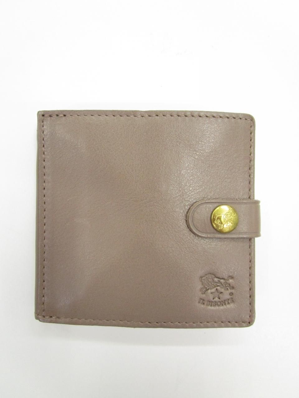 IL BISONTE - 正方形ボタン付2つ折り財布【正規取扱品】 - Sheth IL BISONTE - 正方形ボタン付2つ折り財布【正規取扱品】 - Sheth