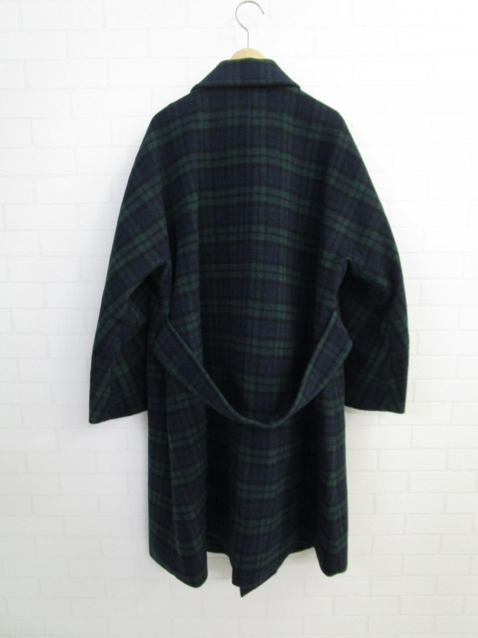 Le minor - タータンチェックロングコート - Sheth Online Store Le minor - タータンチェックロングコート - Sheth Online Store