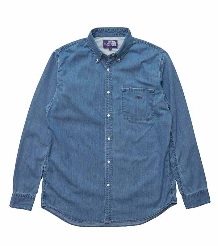 新しいコレクション FACE NORTH THE - Store Online Sheth - ライトデニムB.Dシャツ 長袖シャツ