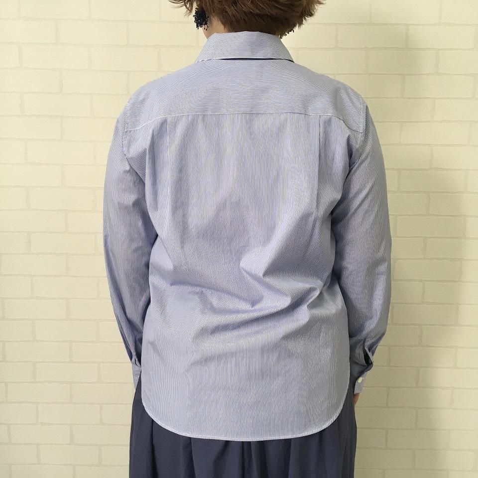 ムササビ woolenストライプシャツ（襟付き） ムササビ woolenストライプシャツ（襟付き）LIFE GOEZ ON vol