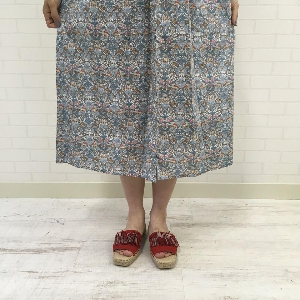 Parkes - リネンチェック ウエスト切替ワンピース（PY2422013