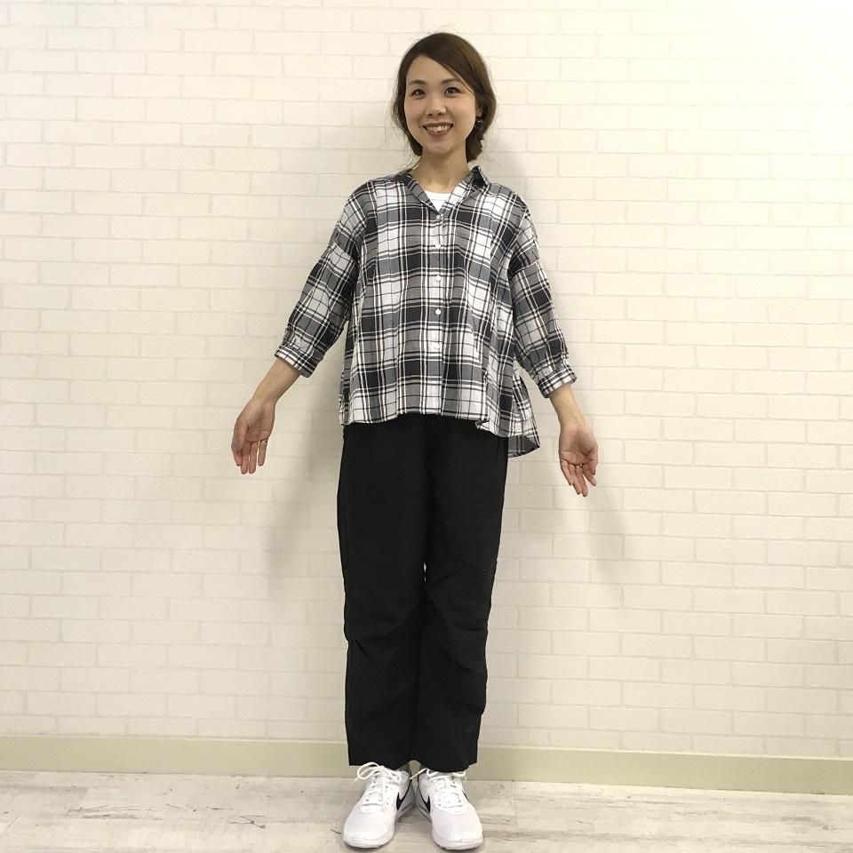Parkes - コットンリネンチェックの涼しいビッグシャツ - Sheth Online