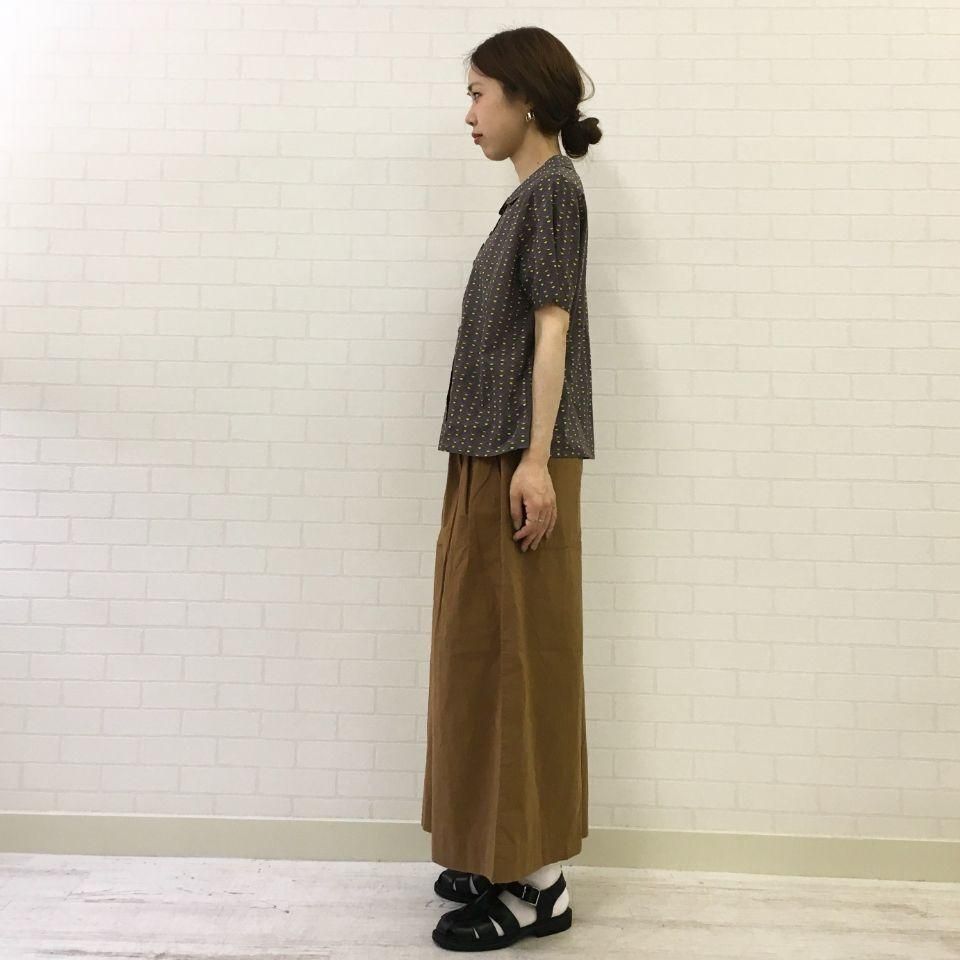 完売品　SARAHWEAR リネンタータンチェック丸衿ブラウス SARAHWEAR - リネンタータンチェック 丸衿のブラウス C52644