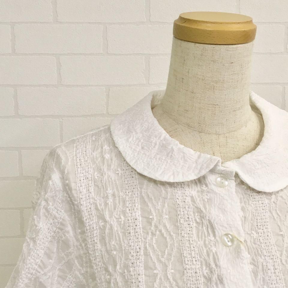24年モデル✨美品　マーレット　KANTOR TOP ブラウス　シャーリング　白 美品✨24年モデル✨マーレット KANTOR TOP ブラウス シャーリング 白