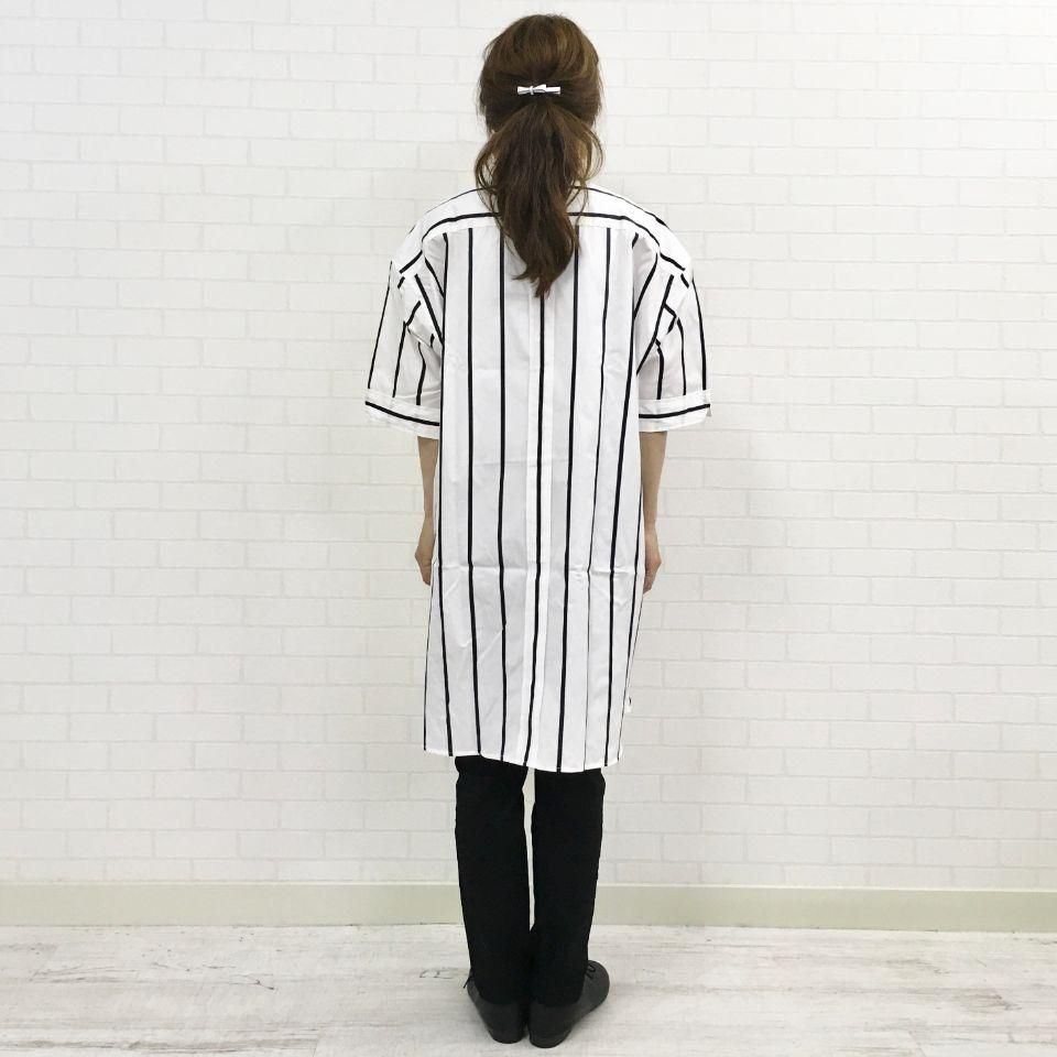 FRED PERRY - STRIPED BUTTON DOWN SHIRT DRESSストライプ FRED PERRY - STRIPED BUTTON DOWN SHIRT DRESSストライプ