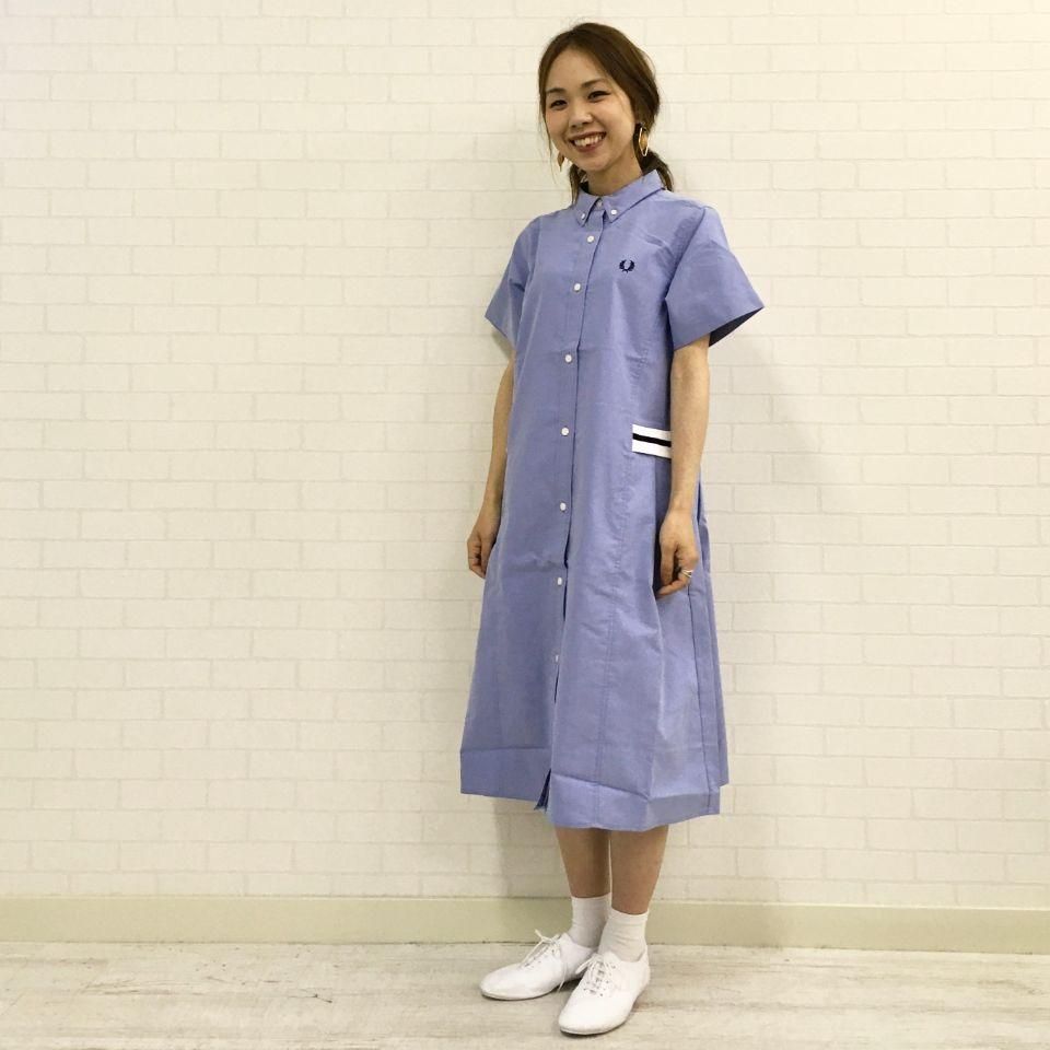 FRED PERRY - OXFORD SHIRT DRESS オックスフォードシャツワンピース