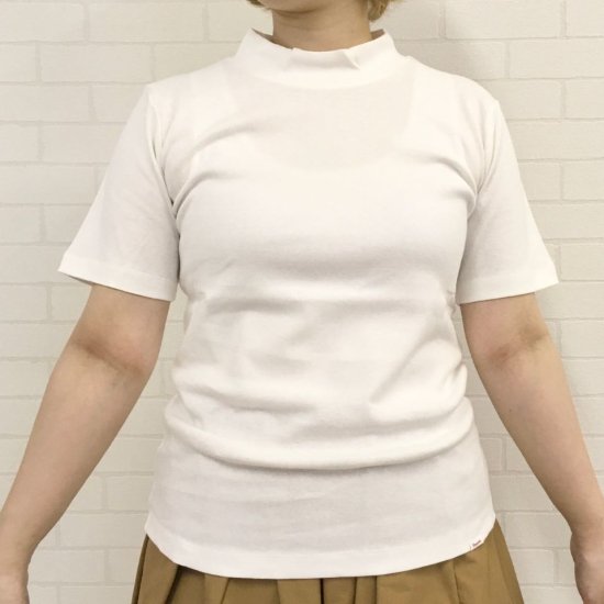 Vincent et Mireille - サーキュラーリブ　ハイネック半袖Tシャツ（VM201CR17432）