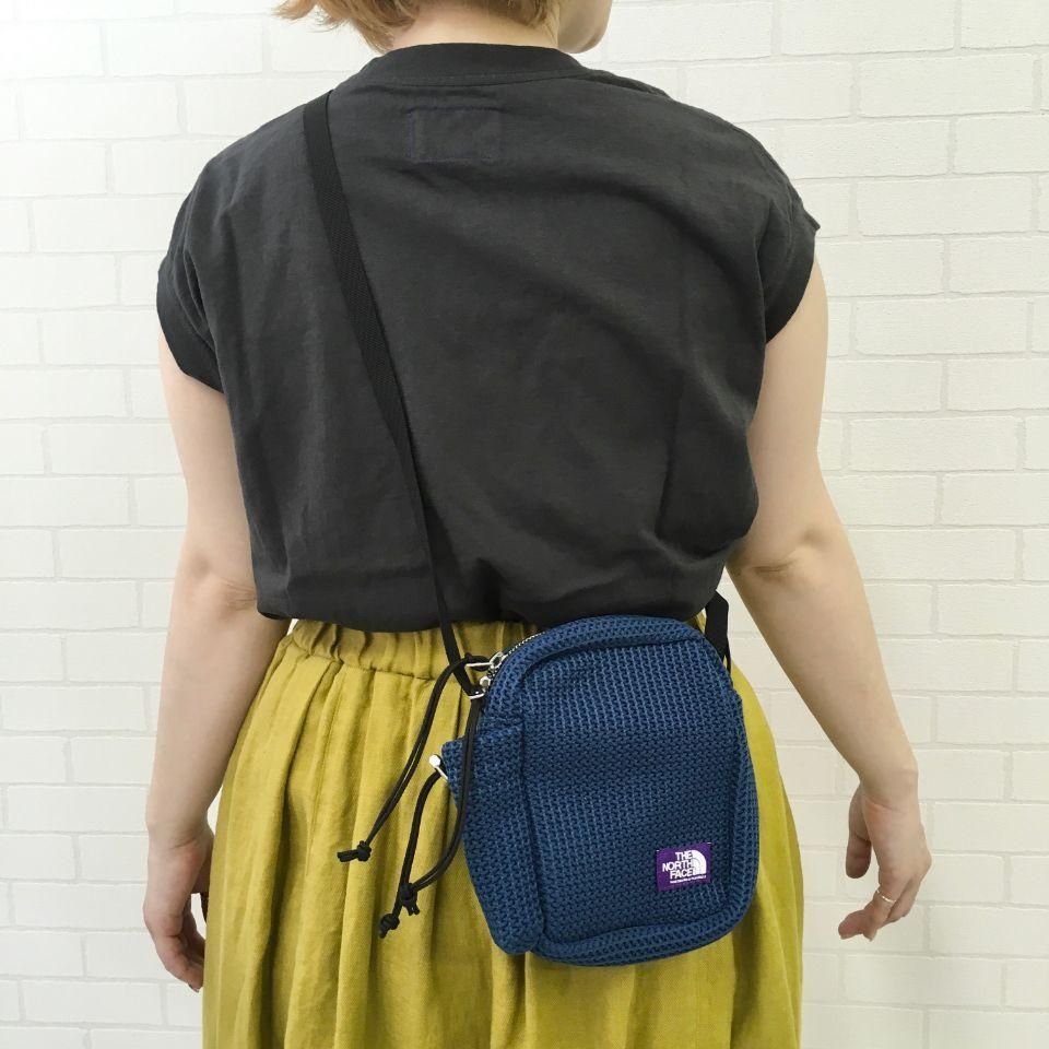 The north face purple online label mesh shoulder bag