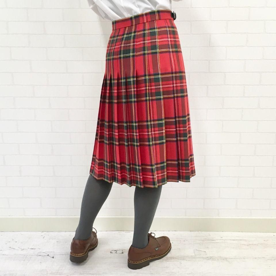 O'neil of Dublin - 両脇ベルト 後プリーツスカート （定番：59cm丈