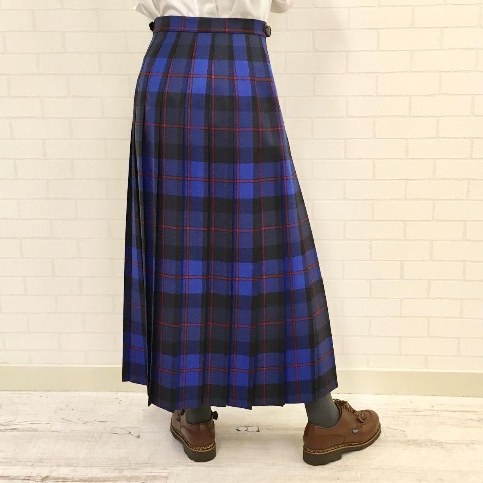 O'neil of Dublin - 両脇ベルト 後プリーツスカート (定番 O'neil of Dublin - 両脇ベルト 後プリーツスカート (定番