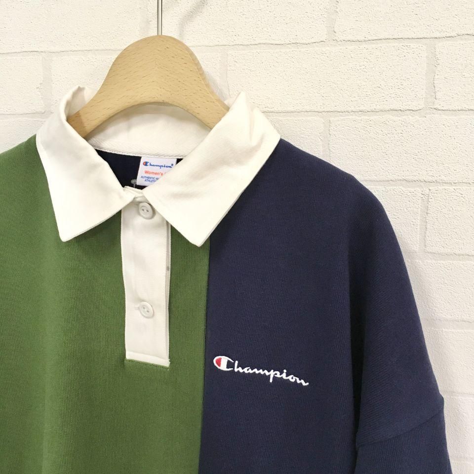 最新エルメス Champion - (CW-S411 ロングスリーブラグビーワンピース レディースウェア