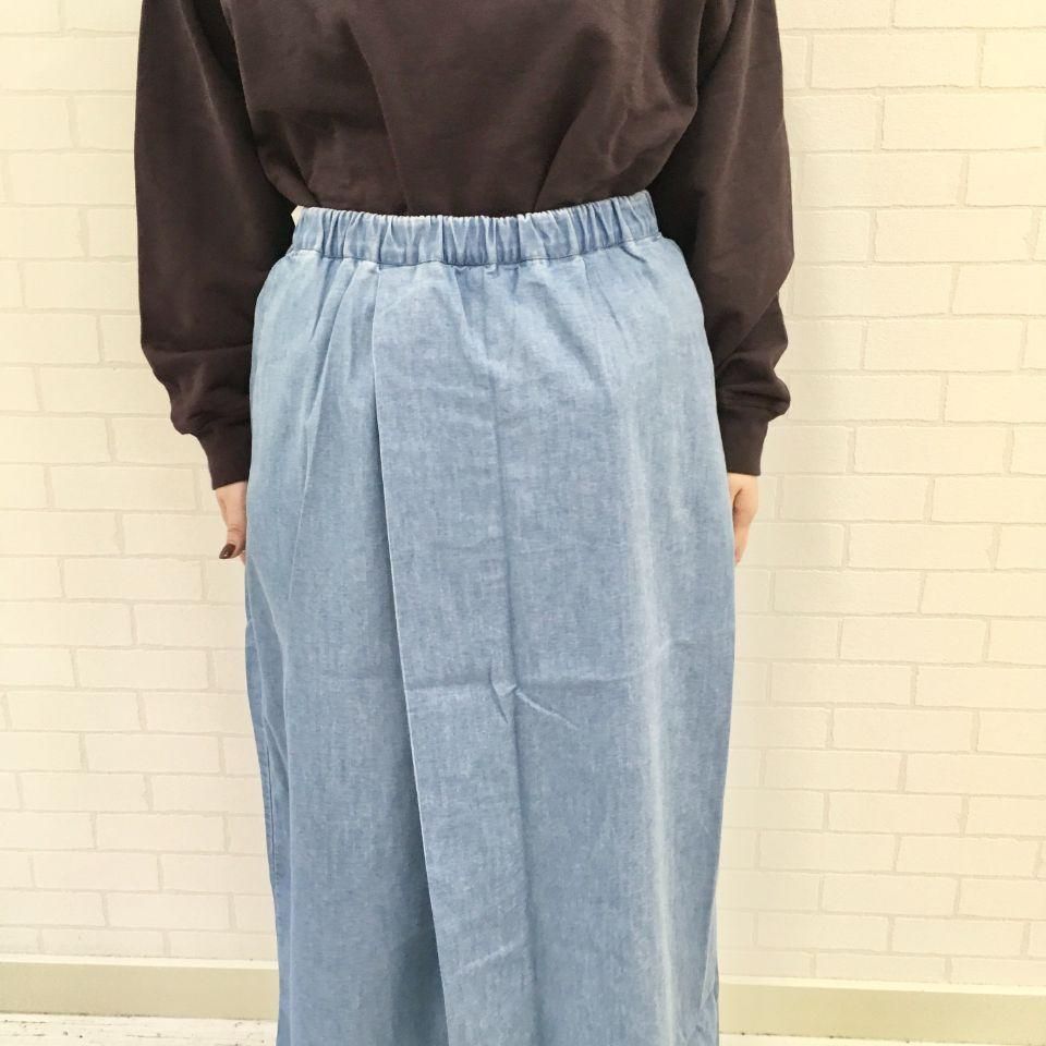 THE NORTH FACE PURPLE LABEL - Light Denim Wrap Skirt