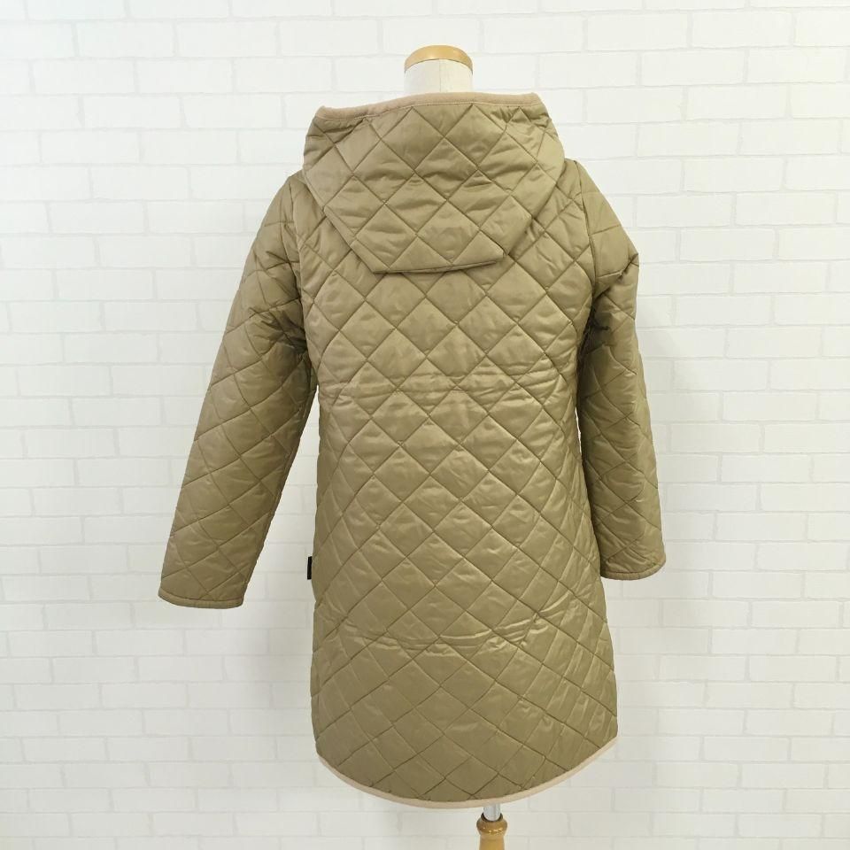 LAVENHAM - ブランドン フード付キルティングロングコート（BRUNDON