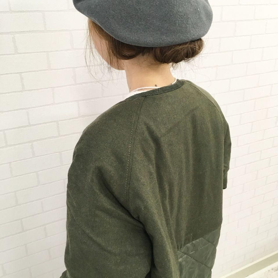 LAVENHAM キルティング切り替えロングコート（PALGRAVE FUR） LAVENHAM - パルグレーブファー キルティング切り替えロング