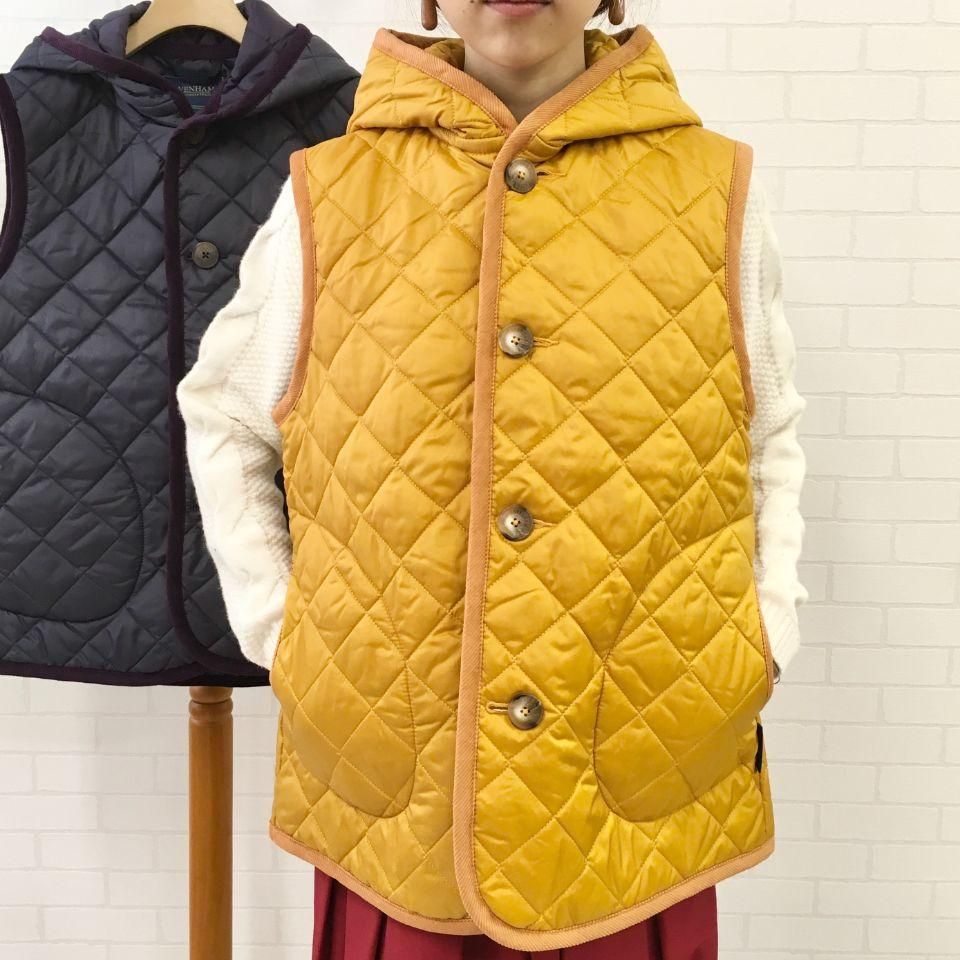 LAVENHAM - フード付キルティングベスト（HOODED GILET） 正規取扱商品