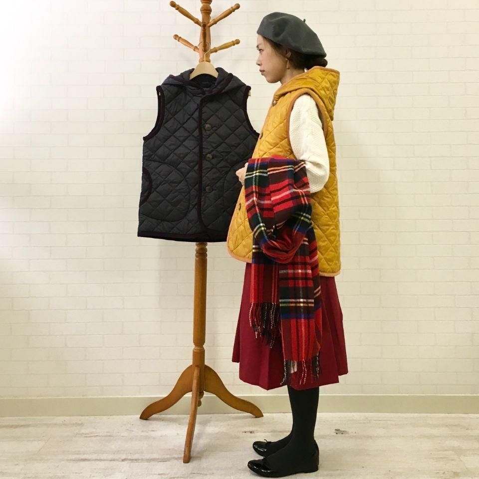 LAVENHAM - フード付キルティングベスト（HOODED GILET） 正規取扱商品 