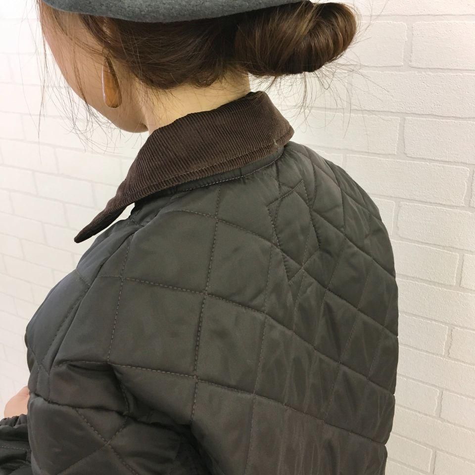 LAVENHAM ラベンハム コーデュロイ キルティングジャケット ブラック コットン Size UK 42 福生店