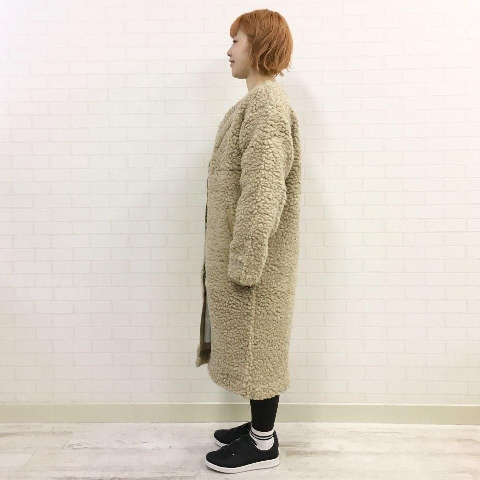 THE NORTH FACE PURPLE LABEL - Wool Boa Fleece Long Coat ウールボア ...