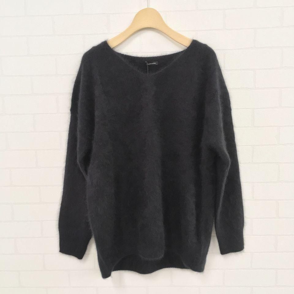 NOMBRE IMPAIR - ブラッシュウールVネックロングプルオーバー