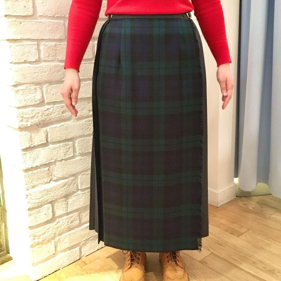 O'Neill OF DUBLIN 【美品】グレー プリーツスカート O'neil of Dublin - 総プリーツ 83cm丈スカート 正規取扱商品