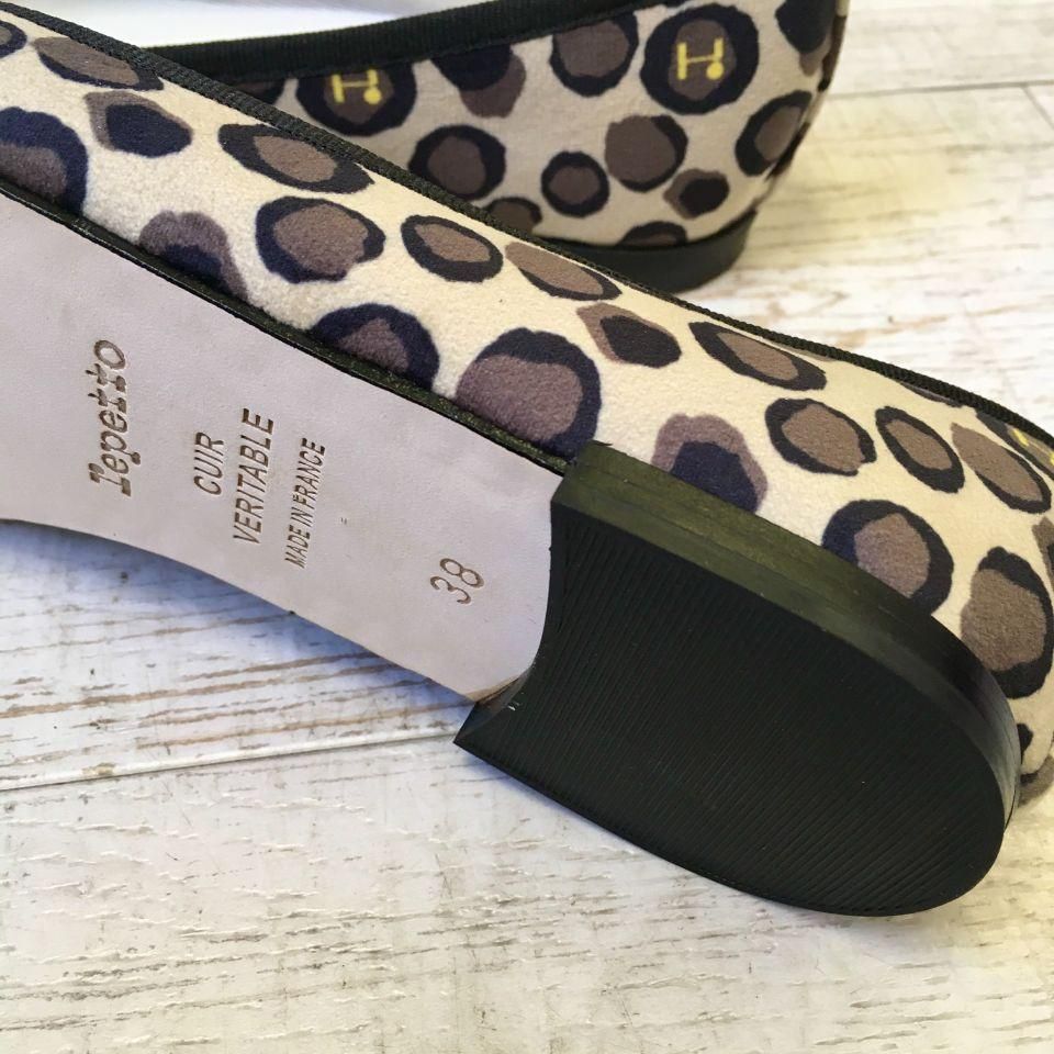 レペット バレエシューズ Cendrillonサンドリオン レオパード repetto - CENDRILLON レオパード柄サンドリオン（V086LEOR