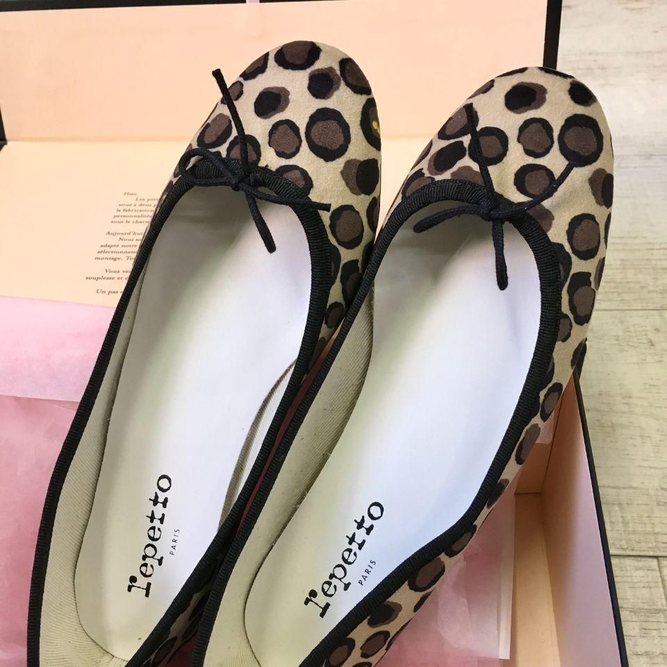 レペット バレエシューズ Cendrillonサンドリオン レオパード repetto - CENDRILLON レオパード柄サンドリオン（V086LEOR