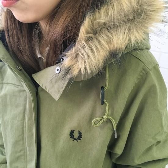 FRED PERRY - WOMEN ZIP IN LINER PARKAJ9121谷